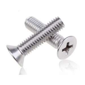 SS CSK Phillip 3x8mm Machine Screw, (Dia. 3mm, Length 8mm), Stainless Steel (SS202) Countersunk Phillips Head Screw