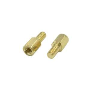 M3 X 6 mm Male to Female Brass Hex