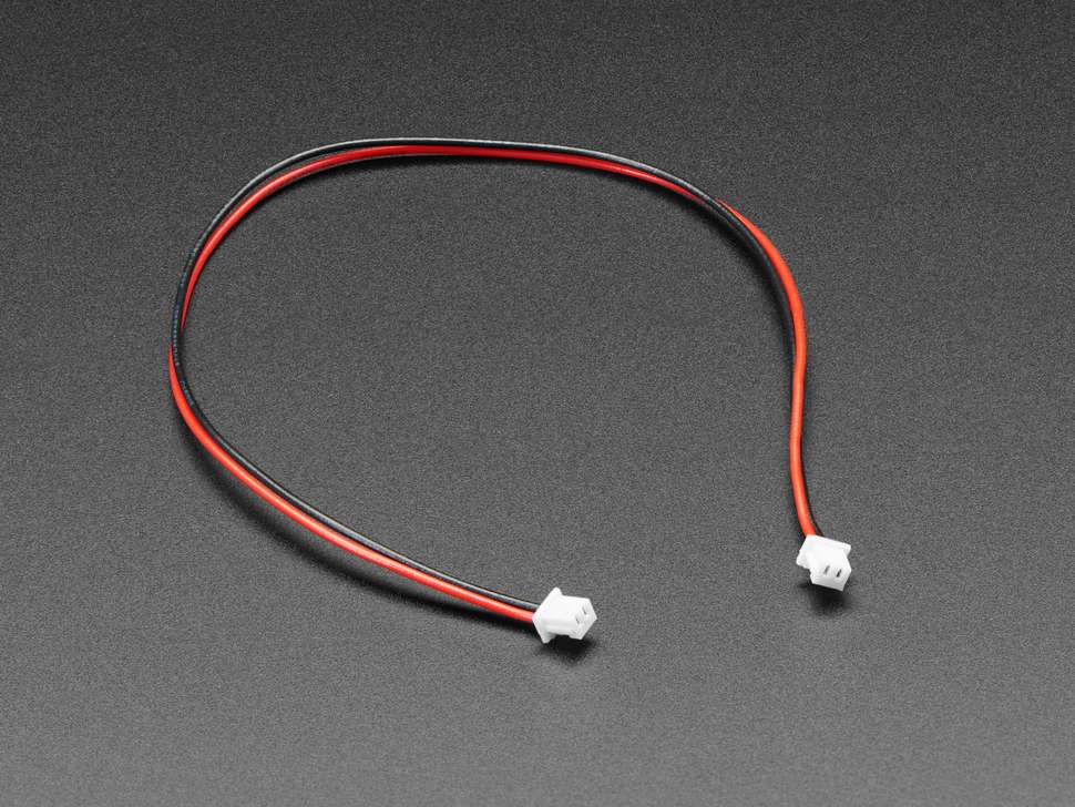 1.25mm Pitch 2-pin Cable 20cm Long 1:1 Cable