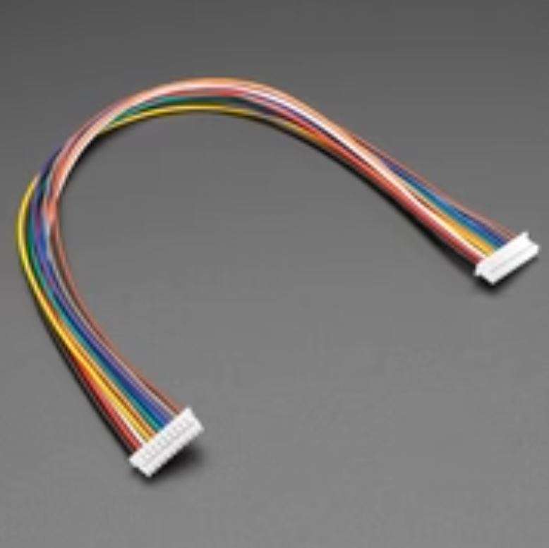 1.25mm Pitch 10-pin Cable 20cm Long 1:1 Cable