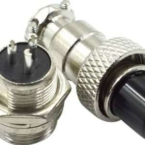 GX12 12MM: 3 PIN – set of male and female