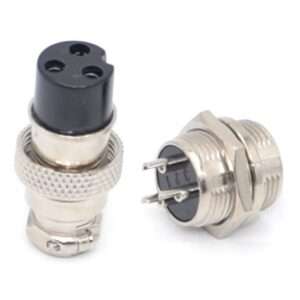 GX16 16MM: 3 PIN – set of male and female