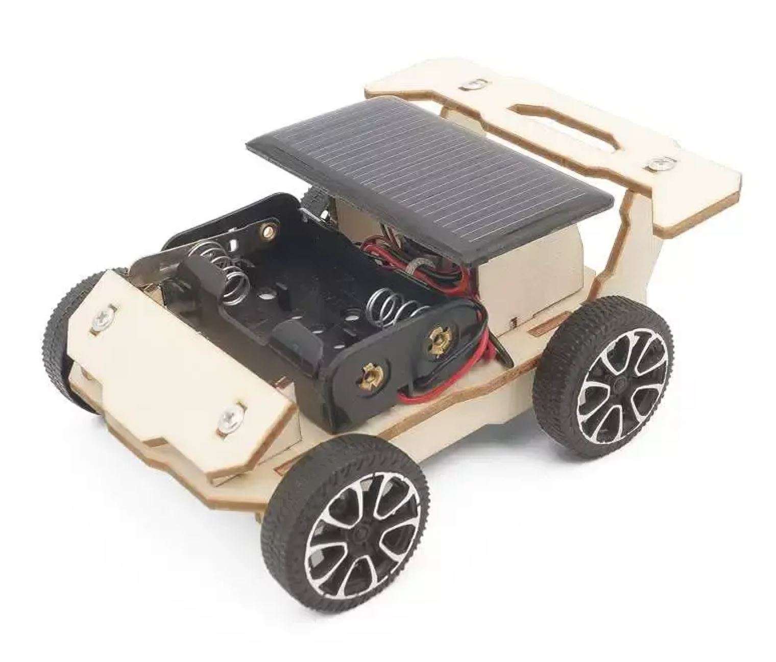 STEM Toys Wooden Puzzle Set Solar Electric Car DIY Science Experiment Kit Educational Toys